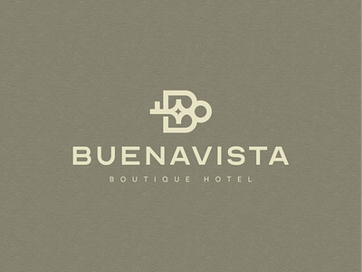Buenavista Boutique Hotel logo bold logo clean logo creative design graphic design hotel logo lettermark logo logo design logotype minimal minimal logo text logo