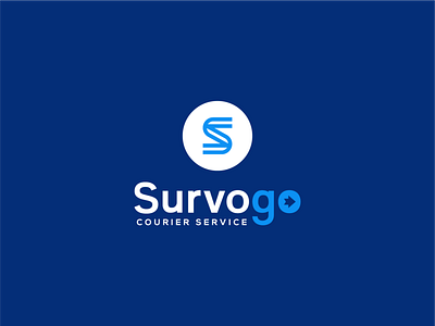 Survogo Courier Service Logo brand identity creative custom logo design graphic design logo logo designer logotype minimal simple typography