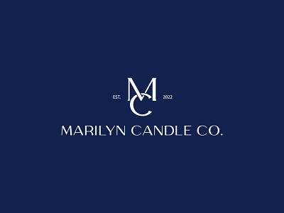 MARILYN CANDLE CO. brand identity brandmark canada creative creative services custom logo design graphic graphic design logo logo designer logo services logomark logotype minimal logo monogram newyork typography usa