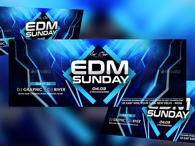 EDM Cover branding design edm facebokcover facebook facebook banner illustration