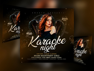Night Party Flyer birthday black city design event flyer ladies night night nightclub party
