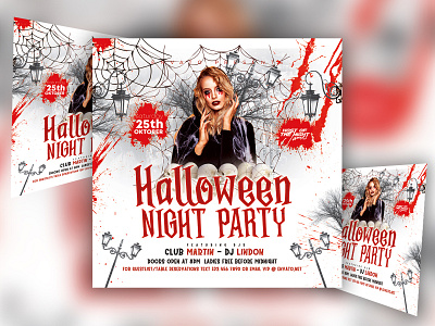 Halloween Flyer Template birthday black city flyer graphic design halloween halloween bash halloween design halloween flyer halloween party night nightclub party