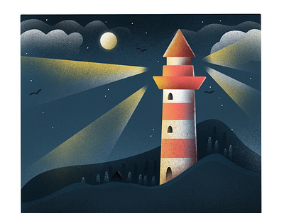 Leuchtturm blue design digital illustration illustration illustrator kiasue leuchtturm procreate procreate art procreateapp sea vitaminsea