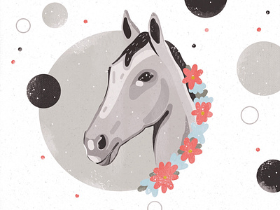 horse animal art artwork digital horse illustration illustration digital ipadpro procreate procreate illustration