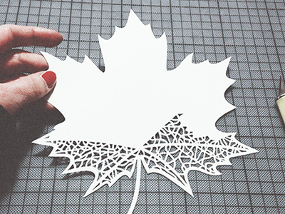 hello autumn 1 autumn craft design illustration leaf paper papercut papercutting paperlove pattern