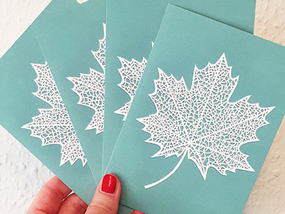 hello autumn - papercut prints art artwork autumn design handmade illustration kiasue leaf paper papercut papercutting print