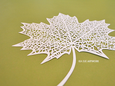 leaf papercut art artwork autumn craft cutout design handmade illustration leaf paper papercut papercutting