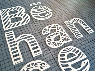 behance pattern letters art artwork behance craft design handmade illustration letters paper papercut papercutting typography