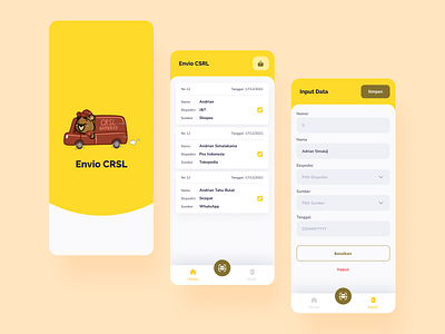 Envio CRSL - Expedition App app dailyui design expedition ui ux