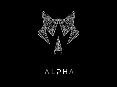 wolf11 alpha branding creative flat idenity letter logo minimal wolf