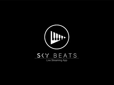 Sky Beats branding creative icon idenity illustration letter logo minimal music music app music player musician sky beats