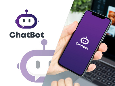 Chatbot auto branding chat app design designer graphicdesign icon identity design illustration illustrator logo messaging app robot