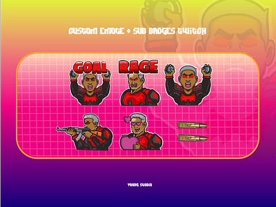 Sniper emote & sub badge twitch