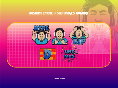 Uno mas custom emote and sub badge aztek customtwitch d designcustom emote federallevel feedback fileproduct gamers gaming illustration mas mexico mexicocity streamer subbadge unitedstates uno unomas youtubegaming