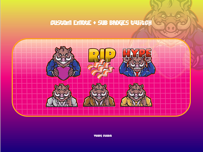 Custom emote & sub badges twitch for client