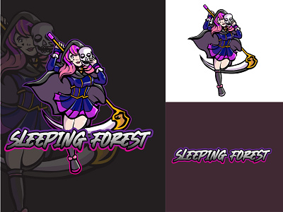 Custom sleeping forest logo esports