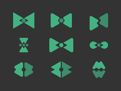 Same shapes, different day bowtie circles eye hourglass mark robot shapes tickets triangles vector