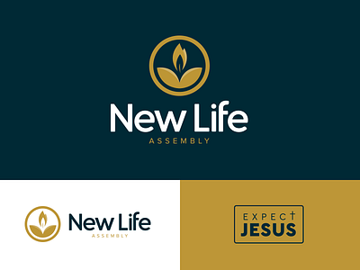 New Life Logos brand church easter life logo