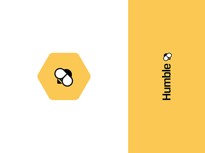 Humble bee bee humble icon logo mark shop