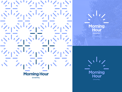 A Brief Lightbulb Moment blues brand chapel church cross design light lightbulb logo mark morning pattern shine sun sunrays sunrise