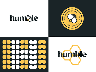 busy bee brand branding bug design humble logo mark typography vector