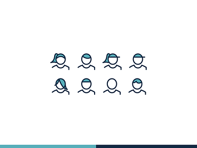 Simple People/Avatar Icons icon illustration people vector