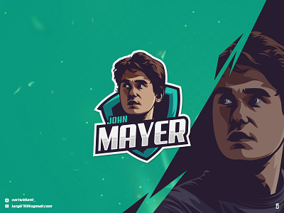 John Mayer art branding design esport esportlogo flat graphic design illustration illustrator logo vector