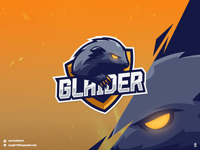 Glaider art branding design esport logo flat graphic design illustration illustrator logo vector