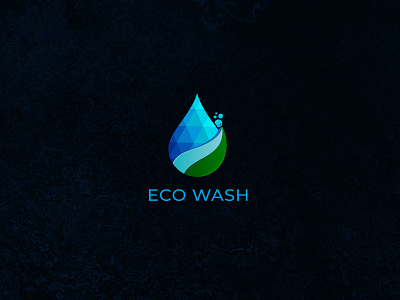 ECO WASH 3d animation branding branding design business logo clean design eco-friendly graphic design green icon illustration logo logo design minimal logo minimalist logo motion graphics natural ui wash