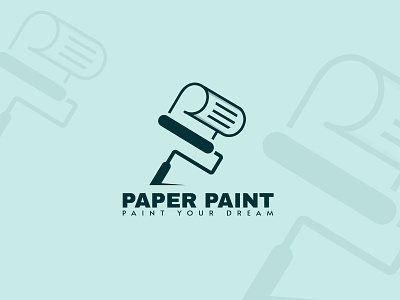 PAPER PAINT 3d abstract animation branding branding design business logo design graphic design illustration logo logo design minimal logo minimalist logo modern motion graphics painting logo ui