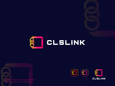 CLSLINK 3d animation branding branding design business logo ciber design graphic design icon illustration link logo logo design minimal logo minimalist logo modern motion graphics tech ui
