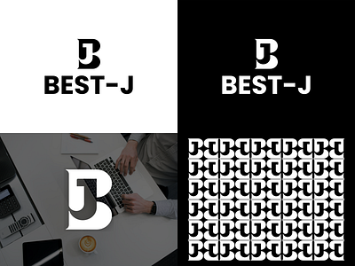 Letter BJ b branding clean design flat graphic design j letterbj logo minimal vector