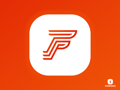 F fast app logo branding clean design fast flat graphic design letter f logo minimal vector