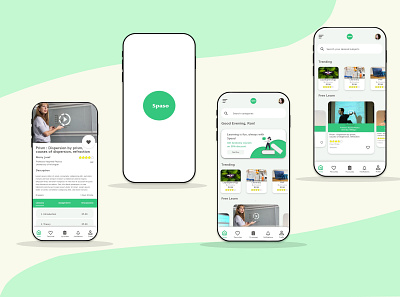 Spaso- elearning app app app designer minimal ui ux