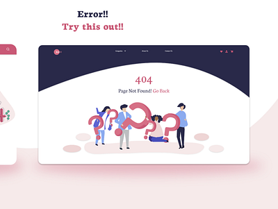 404 page web nd app app app designer dailyui design error 404 illustration ui ux web website