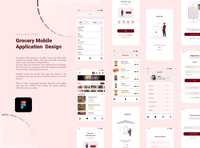 Grocery App Screens app app designer app ui appdesign branding design designer grocery app mobile app screens ui ui design ui designer ux