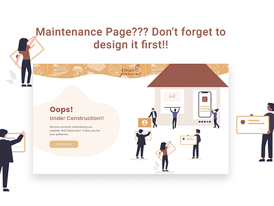 Maintenance Page UI