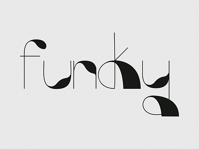 Funky 54 font design funky studio thin things typogaphy