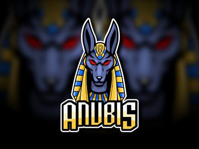 ANUBIS anubus cartoon esports gaming logo mascot