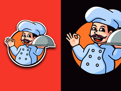 Chef mascot cartoon chef design mascot mascotlogo