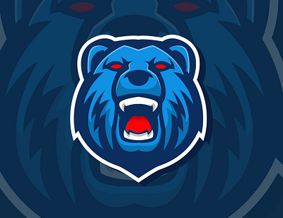 Bear mascot cartoon design esports gaming gaminglogo illustration logo mascot mascotlogo