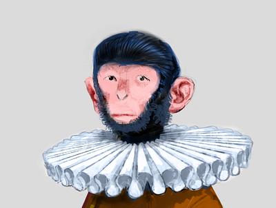 Monkey Prince character digitaldrawing digitalpainting illustration monkey portrait
