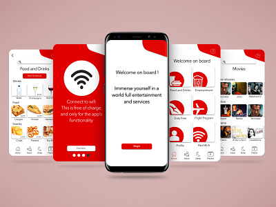 Qantas In-Flight Experience Mobile Application