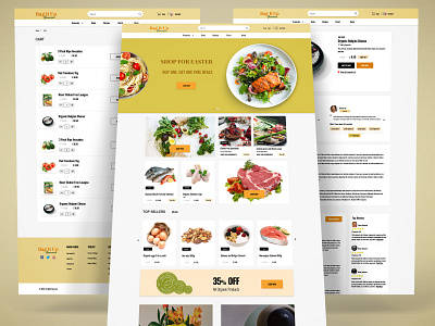 "Bag It Up Groceries" Website Design branding design invision sketch ui ux