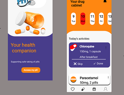 Health Companion drug health health app healthcare medcine medical app pill