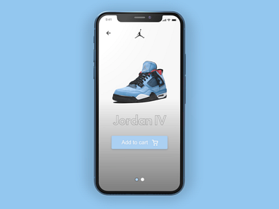 Jordan shoe App concept. app app design design iphone jordan nike software ui ui design uiux ux ux design