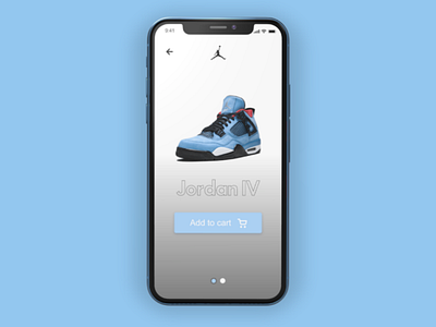 Jordan shoe App concept.