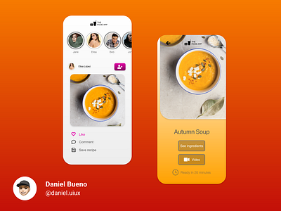 The Food App app design design ui ui design uiux ux ux design