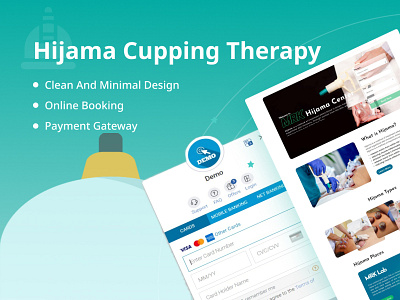 Hijama or Cupping Therapy Landing page Design