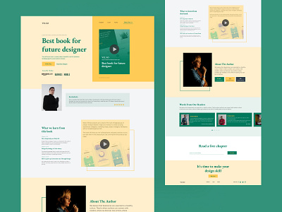 Vo.So Book Landing Page book landing page book page books design book design book landing page e book e learning page landing page ui ui design uiux design user interface design web design website